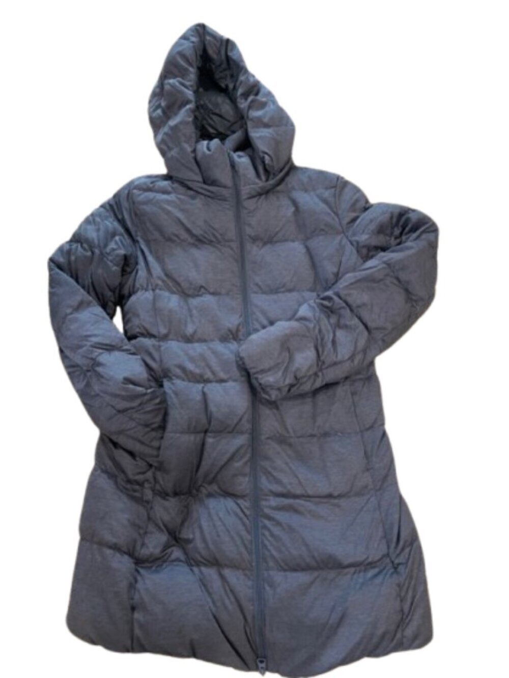 Uniqlo Small Women’s Hooded Puffer Coat - Dark Gray